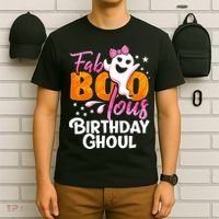 Birthday Ghoul Halloween Girl Fab BOO Lous Fabolous T-Shirt thumb 6