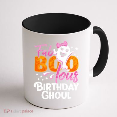 Birthday Ghoul Halloween Girl Fab BOO Lous Fabolous Coffee Mug back