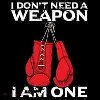 Boxing Gloves I Dont Need A Weapon Combat Boxer Ornament thumb 1