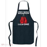 Boxing Gloves I Dont Need A Weapon Combat Boxer Apron thumb 0