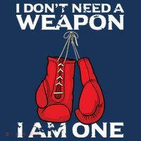 Boxing Gloves I Dont Need A Weapon Combat Boxer Women's Hoodie thumb 2