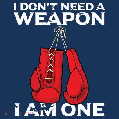 Boxing Gloves I Dont Need A Weapon Combat Boxer Tall Long Sleeve Shirt