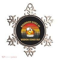 Bourbon Goes In Wisdom Comes Out Funny Bourbon S Lover TShirt Ornament thumb 0