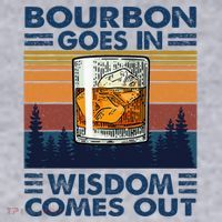 Bourbon Goes In Wisdom Comes Out Bourbon Drinking Lover Women's Sweatshirt thumb 2