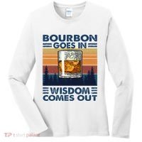 Bourbon Goes In Wisdom Comes Out Bourbon Drinking Lover Women's Long Sleeve Shirt thumb 0