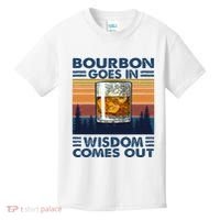Bourbon Goes In Wisdom Comes Out Bourbon Drinking Lover Kids T-Shirt thumb 0