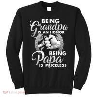 Being Grandpa Is An Honor Being Papa Is Priceless Sweatshirt thumb 0