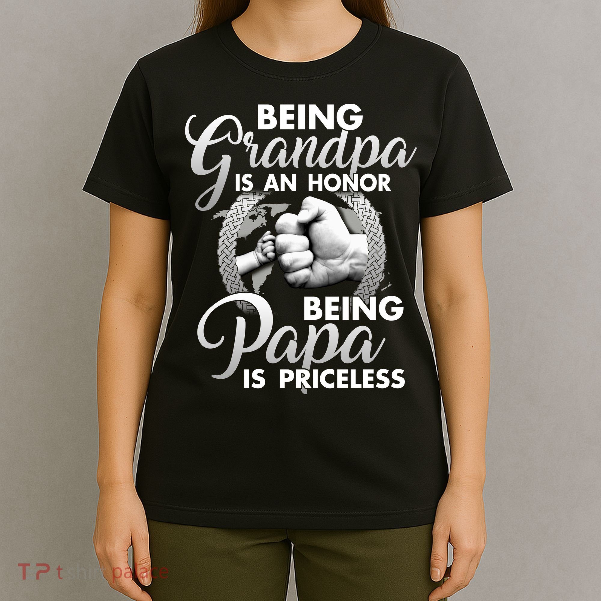 Being Grandpa Is An Honor Being Papa Is Priceless T-Shirt