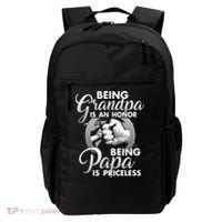 Being Grandpa Is An Honor Being Papa Is Priceless Backpack thumb 0