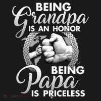 Being Grandpa Is An Honor Being Papa Is Priceless Women's Hoodie thumb 2