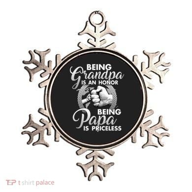 Being Grandpa Is An Honor Being Papa Is Priceless Ornament