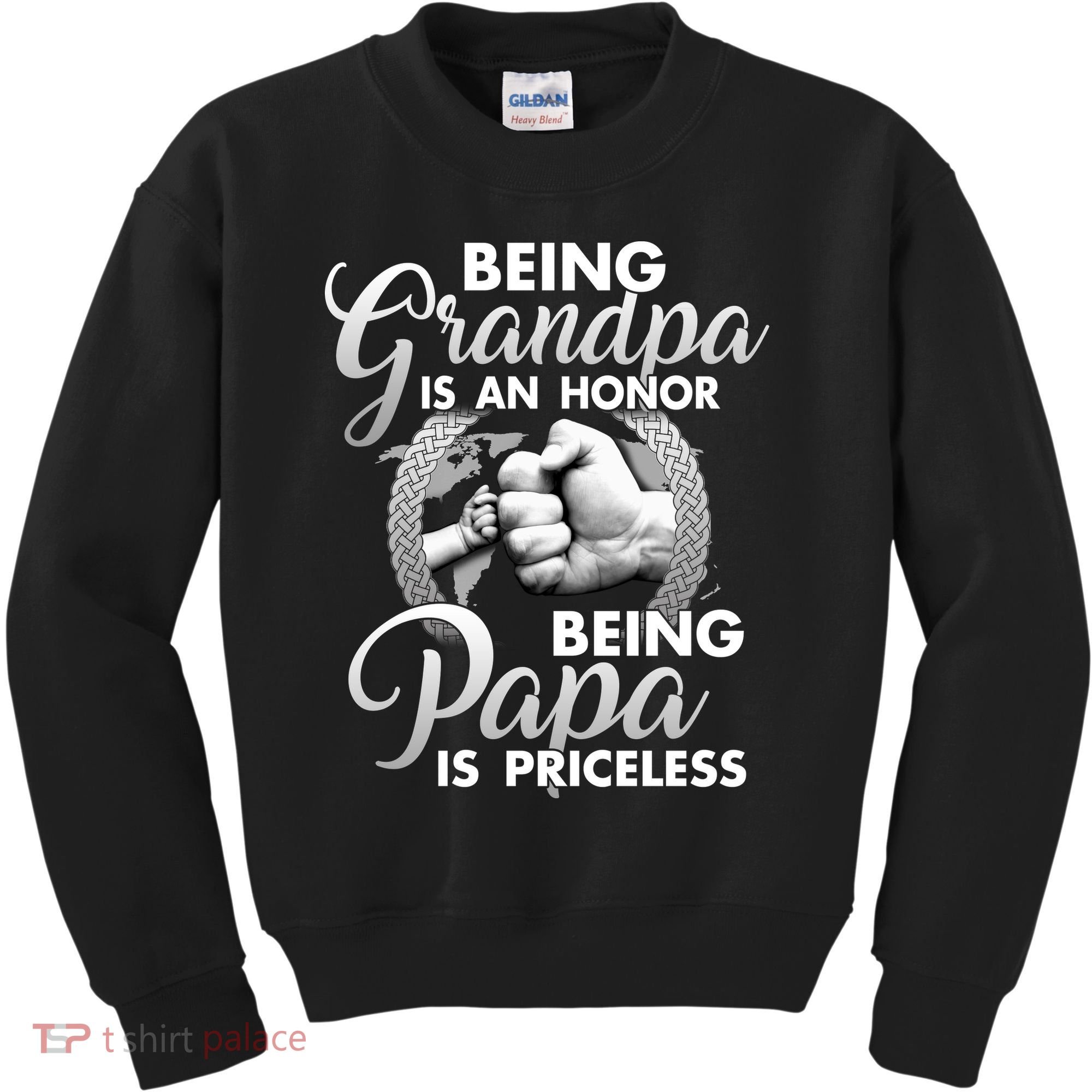 Being Grandpa Is An Honor Being Papa Is Priceless Kids Sweatshirt
