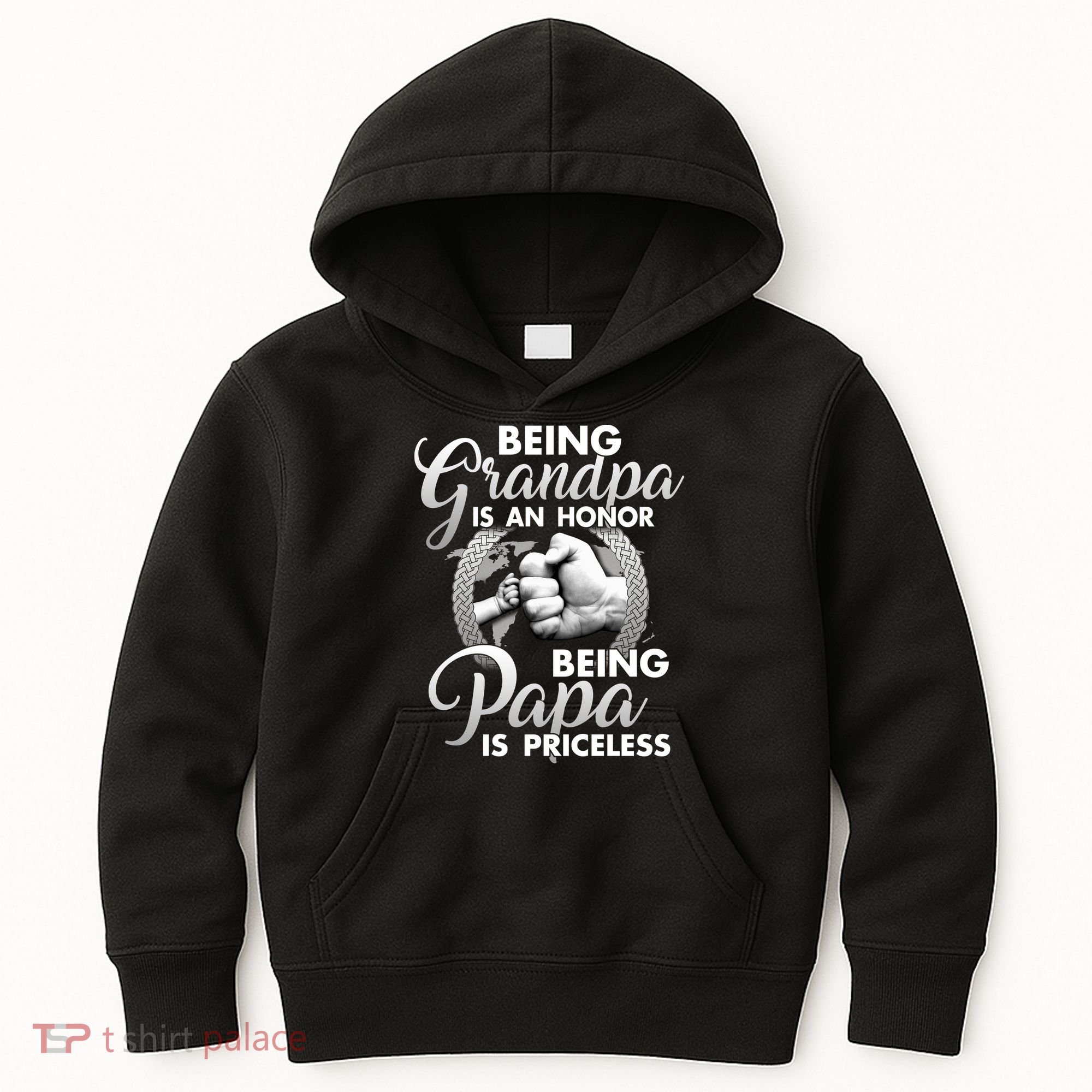 Being Grandpa Is An Honor Being Papa Is Priceless Kids Hoodie
