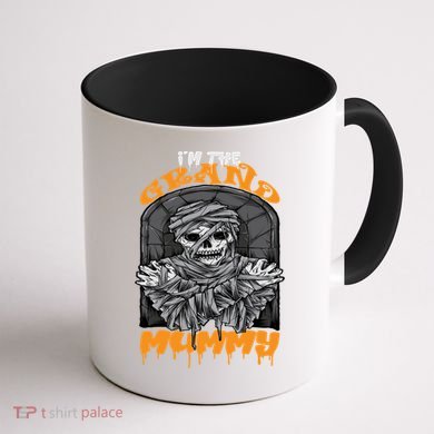 Bootiful Grandma IM The Grand Mummy Halloween Creepy Meaningful Gift Coffee Mug back