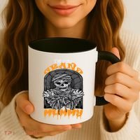 Bootiful Grandma IM The Grand Mummy Halloween Creepy Meaningful Gift Coffee Mug thumb 3