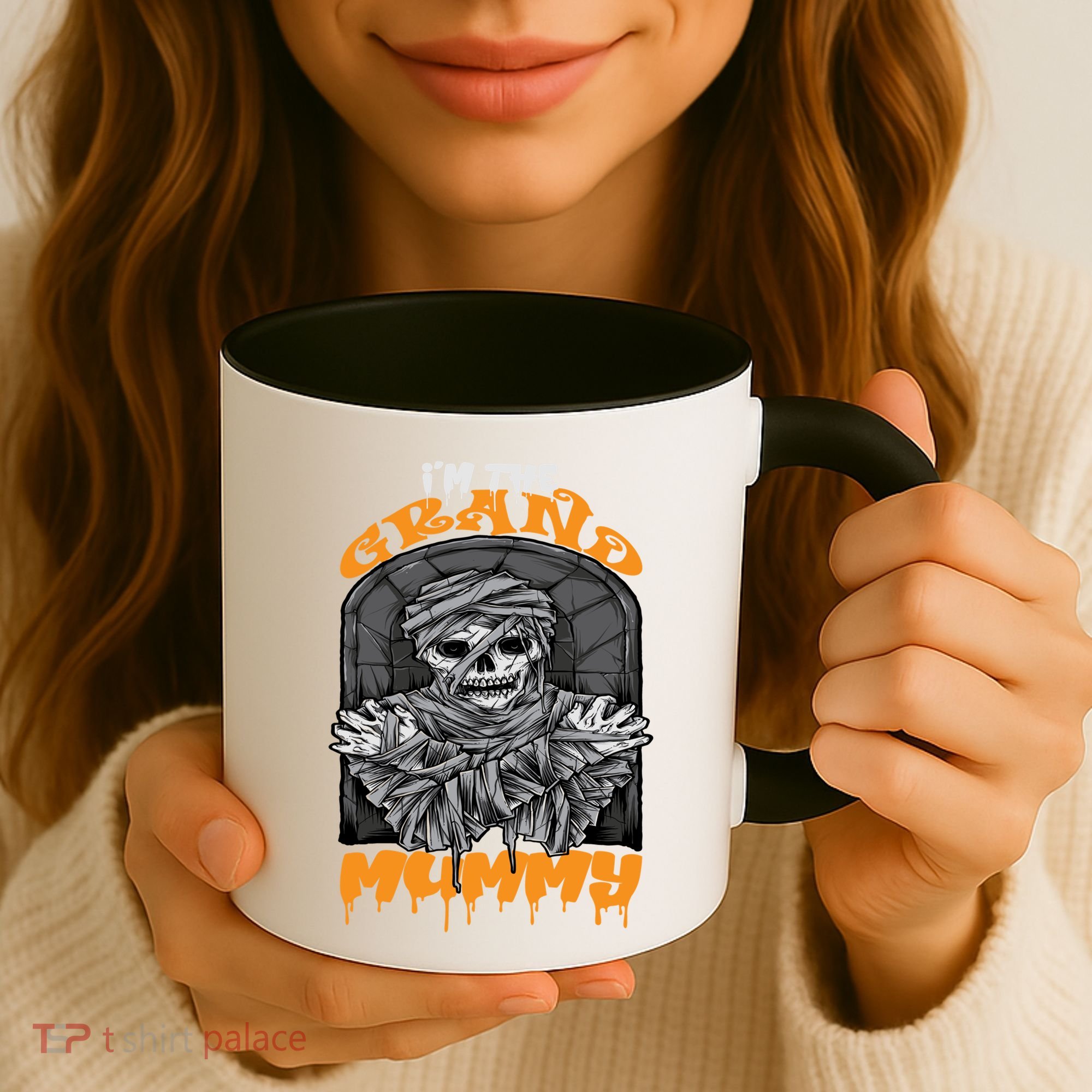 Bootiful Grandma IM The Grand Mummy Halloween Creepy Meaningful Gift Coffee Mug