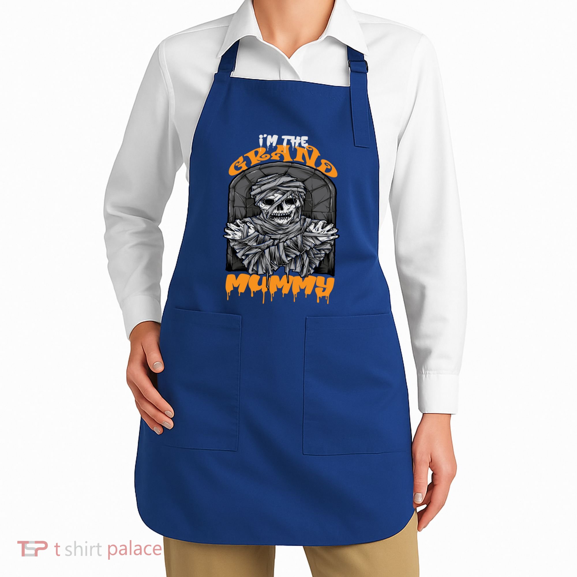 Bootiful Grandma IM The Grand Mummy Halloween Creepy Meaningful Gift Apron