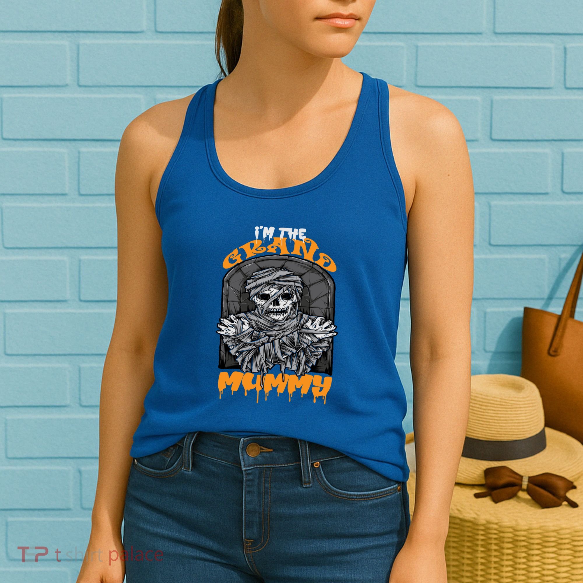 Bootiful Grandma IM The Grand Mummy Halloween Creepy Meaningful Gift Women's Tank Top