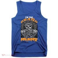 Bootiful Grandma IM The Grand Mummy Halloween Creepy Meaningful Gift Tank Top thumb 0