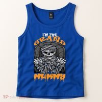Bootiful Grandma IM The Grand Mummy Halloween Creepy Meaningful Gift Tank Top thumb 2