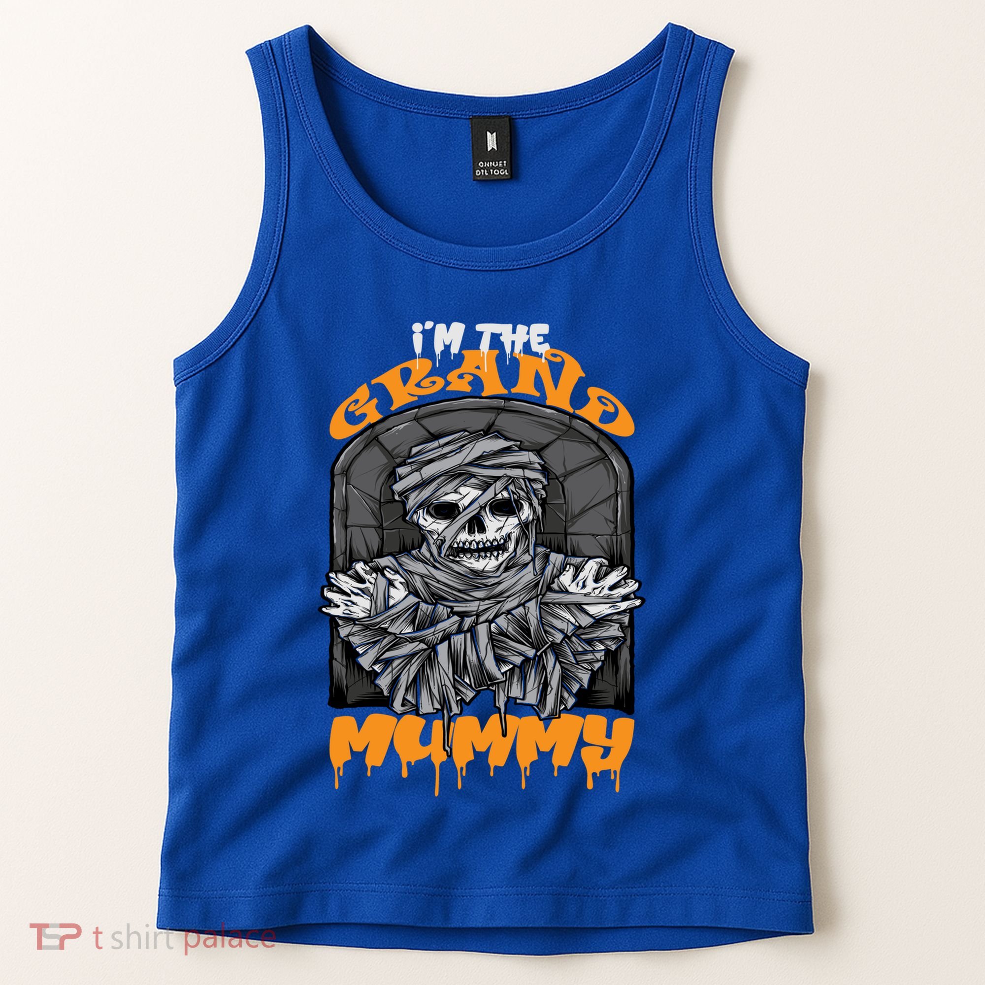 Bootiful Grandma IM The Grand Mummy Halloween Creepy Meaningful Gift Tank Top