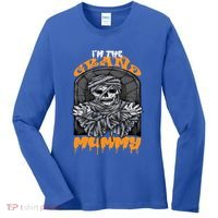 Bootiful Grandma IM The Grand Mummy Halloween Creepy Meaningful Gift Women's Long Sleeve Shirt thumb 0