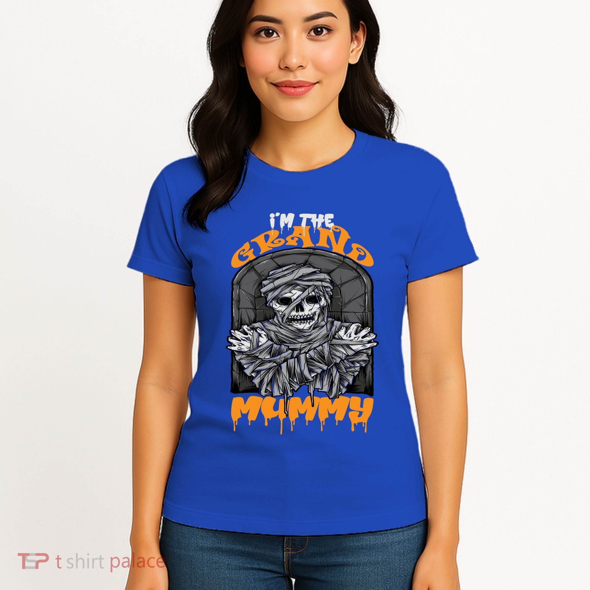 Bootiful Grandma IM The Grand Mummy Halloween Creepy Meaningful Gift Women's T-Shirt