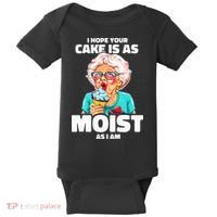 Baking Grandma I Hope Your Cake Is As Moist As I Am Gag Baby Bodysuit thumb 0