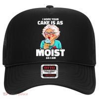 Baking Grandma I Hope Your Cake Is As Moist As I Am Gag Hat thumb 0