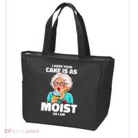 Baking Grandma I Hope Your Cake Is As Moist As I Am Gag Tote Bag thumb 3