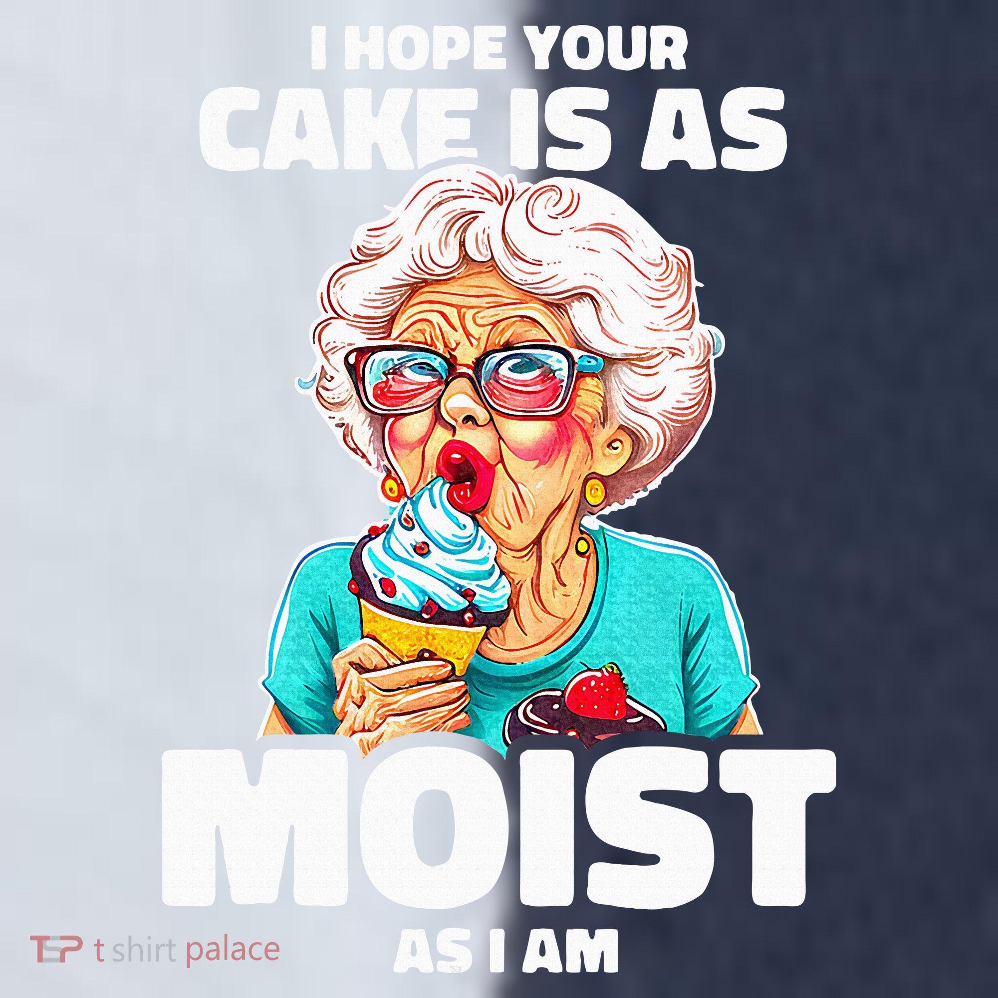 Baking Grandma I Hope Your Cake Is As Moist As I Am Gag Sport-Tek Competitor United Soccer Jersey
