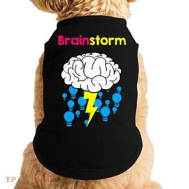 Brainstorm Good Idea Lightbulb Thunder Doggie Tank