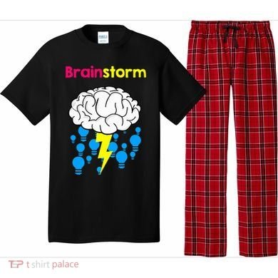 Brainstorm Good Idea Lightbulb Thunder Pajama Set