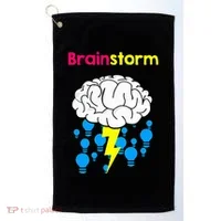 Brainstorm Good Idea Lightbulb Thunder Golf Towel thumb 0