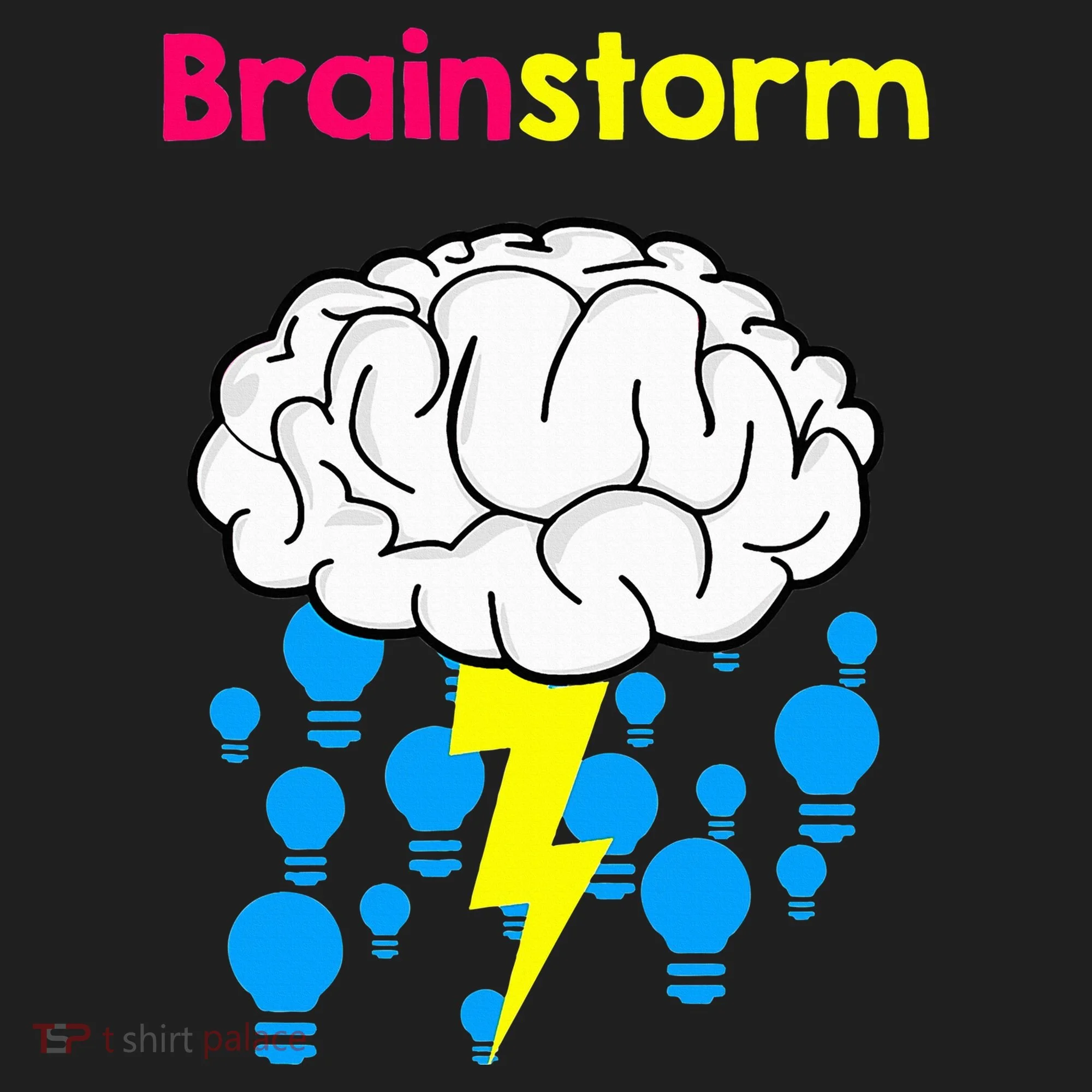 Brainstorm Good Idea Lightbulb Thunder Golf Towel