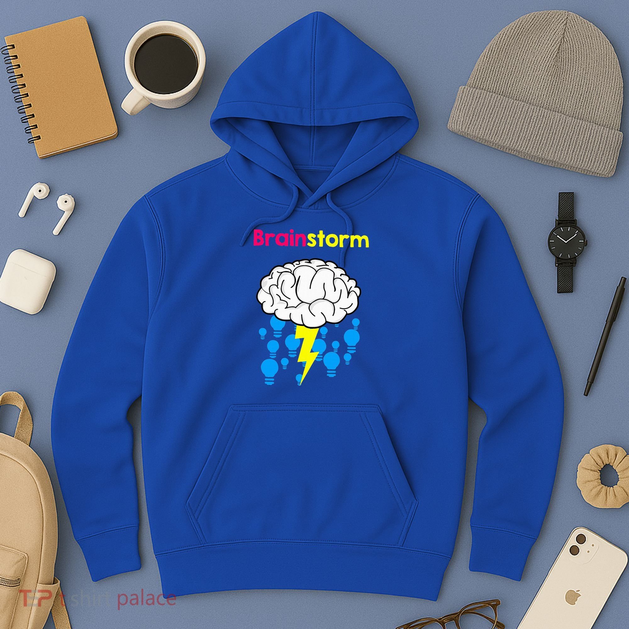 Brainstorm Good Idea Lightbulb Thunder Hoodie