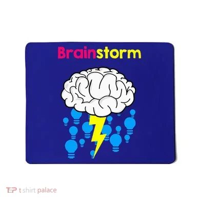 Brainstorm Good Idea Lightbulb Thunder Mousepad