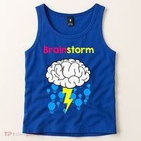 Brainstorm Good Idea Lightbulb Thunder Tank Top thumb 2
