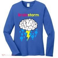 Brainstorm Good Idea Lightbulb Thunder Women's Long Sleeve Shirt thumb 0