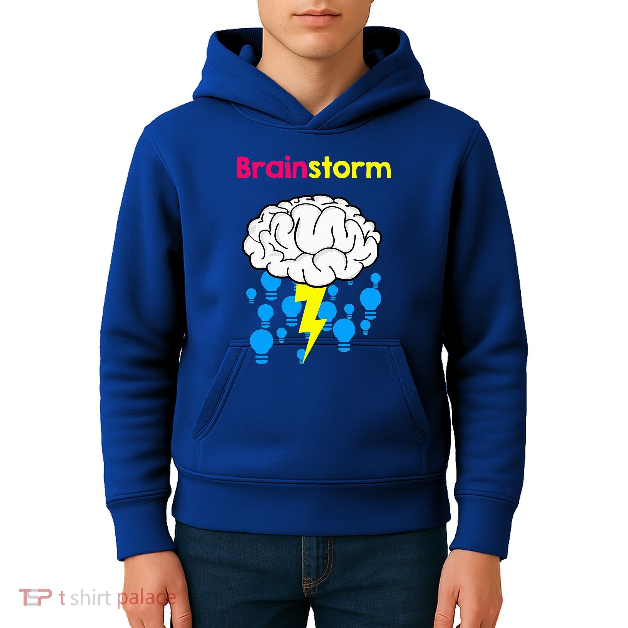 Brainstorm Good Idea Lightbulb Thunder Kids Hoodie