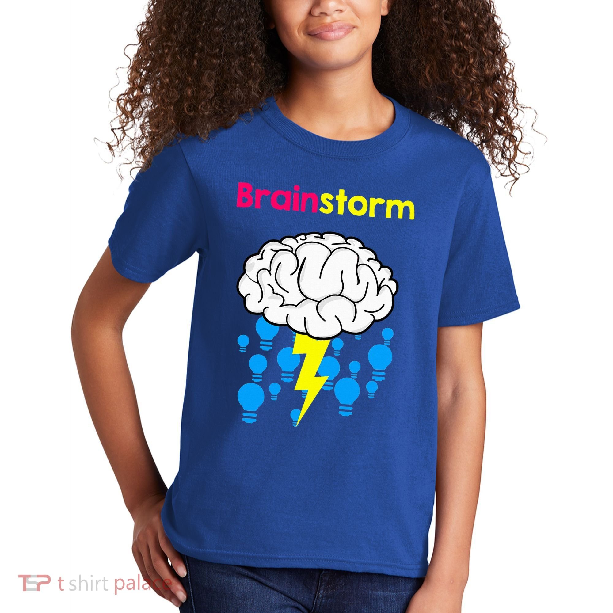 Brainstorm Good Idea Lightbulb Thunder Kids T-Shirt