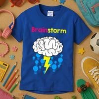 Brainstorm Good Idea Lightbulb Thunder Kids T-Shirt thumb 3