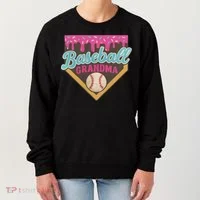 Baseball Grandma Ice Cream Drip Women's Sweatshirt thumb 0