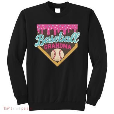 Baseball Grandma Ice Cream Drip Sweatshirt