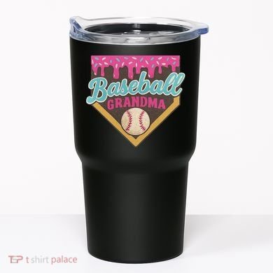 Baseball Grandma Ice Cream Drip Tumbler