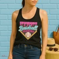 Baseball Grandma Ice Cream Drip Women's Tank Top thumb 2