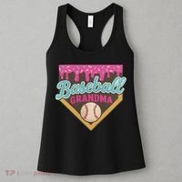 Baseball Grandma Ice Cream Drip Women's Tank Top thumb 3