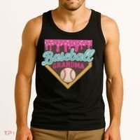 Baseball Grandma Ice Cream Drip Tank Top thumb 3
