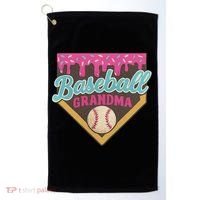 Baseball Grandma Ice Cream Drip Golf Towel thumb 0