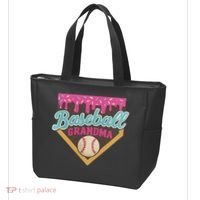 Baseball Grandma Ice Cream Drip Tote Bag thumb 3